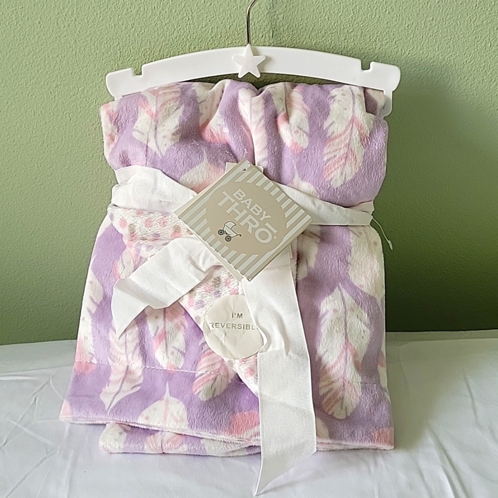 Baby Thro Reversible Blankey Pink Purple